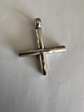 Wright & Teague large Byzantine cross charm sterling silver hallmarked W&T excon