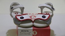 GARVALIN '112422' GIRLS WHITE/NAVY SANDALS UK 8.5 JR EU 26