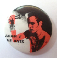 Adam & The Ants, 1970s/80s Original Pin Badge New Wave Punk #2