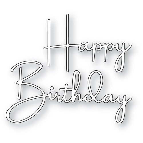 Happy birthday elegant script - birthday,