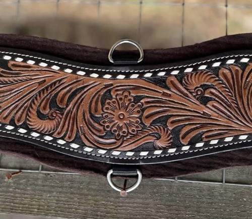 Size tooled leather - leather, felt