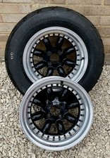 Pair 15”x8” (4x100) Three Piece Cast Minilite Style Alloy Wheels by Image