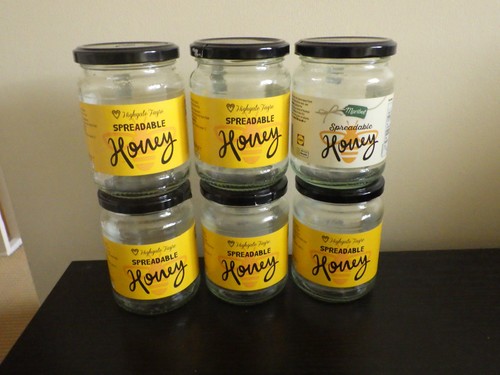 Empty honey jars with lids - jars,