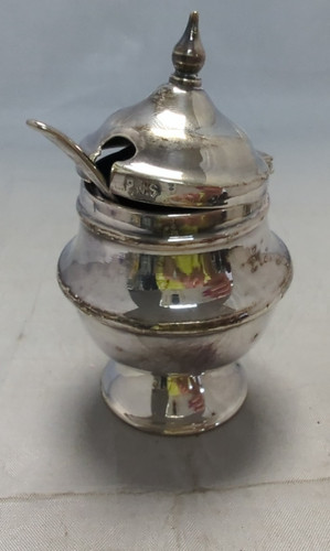 Vintage epns mustard pot - epns,