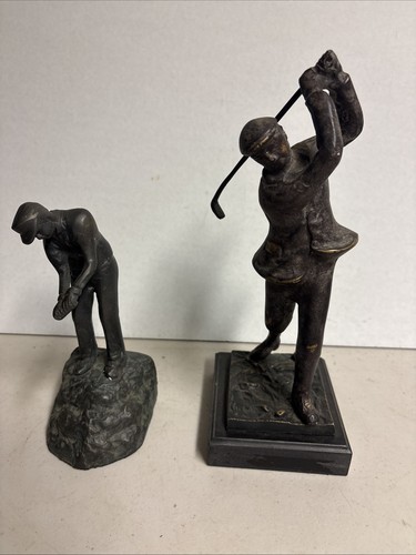 Golfer statue bronze - ,