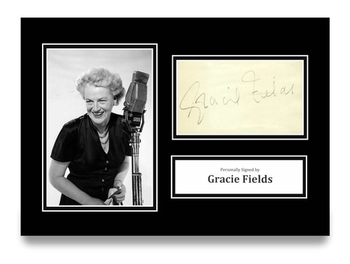 Gracie fields signed photo - fields, a4