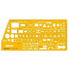 NATO Technical Drawing Template Military Map Marking Stencil for Tactical Plan