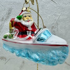 Santa On Speed Boat Blown