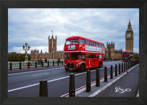 London red bus with - big, ben