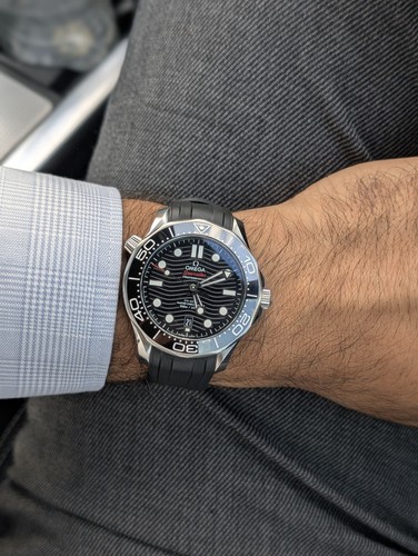 2024 black omega seamaster - black,