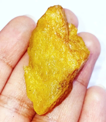 Natural yellow beryl rough - beryl,