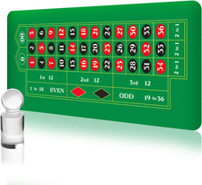 Casino Roulette Mat & Wheel