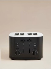 Black Matt 4 Slice Toaster