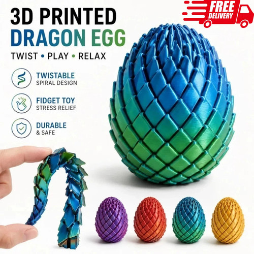 Printed dragon egg fidget - 3d,