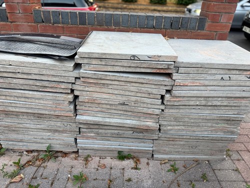Square grey stone paver - square,