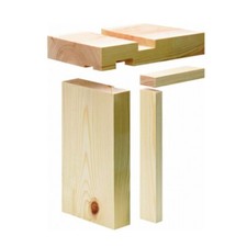 Internal Door Lining Set. Reversible 2ft6in to 2ft 9in with Stop. Redwood.