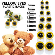 Yellow eyes with - yellow, plastic