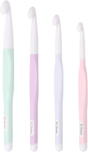 4pack large crochet - hooks, set