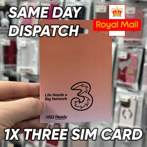 Three payg sim 1x new - sim, –