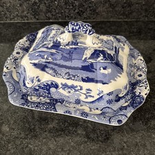 Spode blue italian lidded - blue,