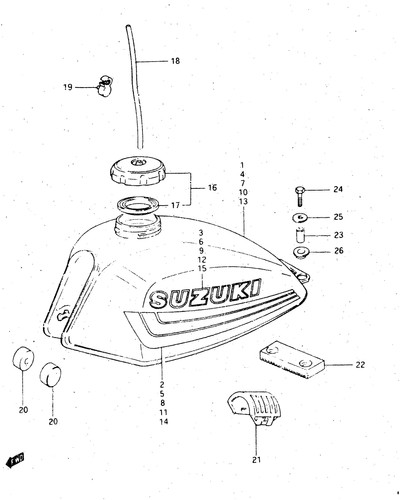 Suzuki genuine cushion gn125 - suzuki,