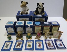 Eight Tiny Peter Fagan Collectable Teddy Bears (All with Boxes)