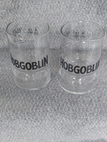 Hobgoblin stubby pint - hobgoblin, glasses