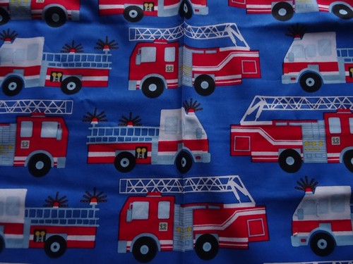 Fire engine fabric - fire,