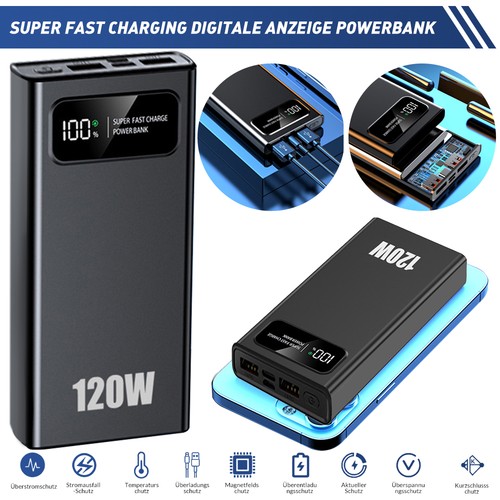 Power bank 50000mah 120w - power,