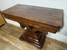 19th CENTURY MAHOGANY CARD TABLE - HALL TABLE . FREE DELIVERY AVAILABLE