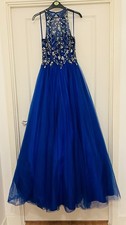 Royal Blue Maxi Gown Dress for