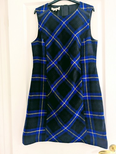 Hobbs dress blue tweed - 14,