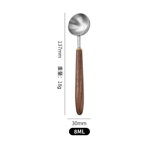 Wood handle scoop coffee - wood,