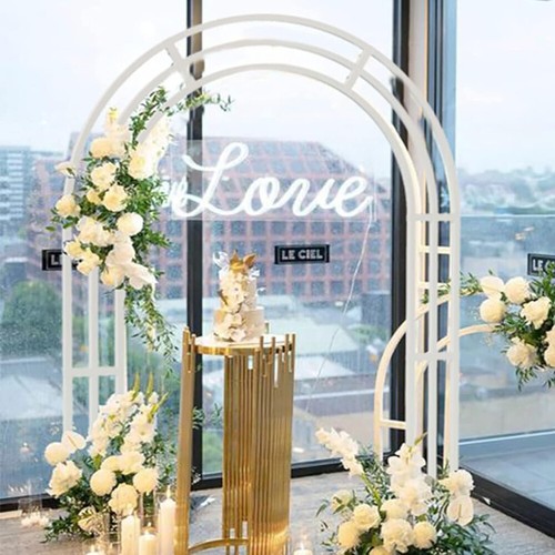 Large metal pipe wedding arch - large,