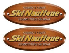 Ski Nautique Wood Grain Boat