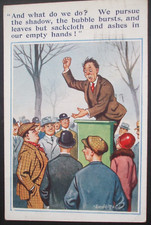 DONALD MCGILL Comic POLITICAL SPEAKER POLITICS BUBBLE BURSTS SACKCLOTH ASHES