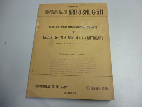 Army supply maintenance - us,