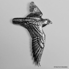 Falconry Hawk in Flight Silver