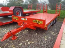 HERBST Low Loader 18ft Beavertail Plant Trailer, 7.8 tonne carry