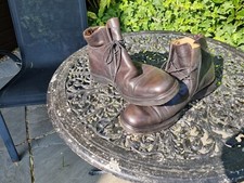 Pair Black Leather Boots by Terra Planna size 8 1/2