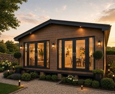 Timber Frame Lodge. Log Cabin