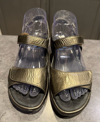 Wolky sandals bronze leather - bronze,
