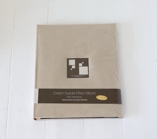 Large cream suede effect photo - cream,