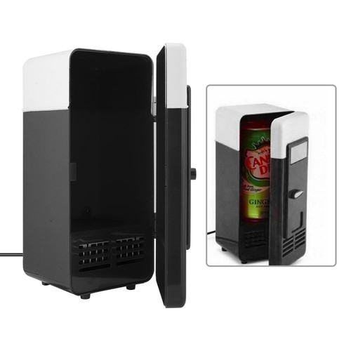 Black usb mini refrigerator - usb,