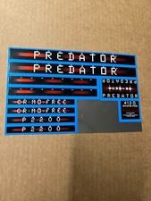 Schwinn Approved Predator BMX P2200 Bicycle Bike Blue Decal Set