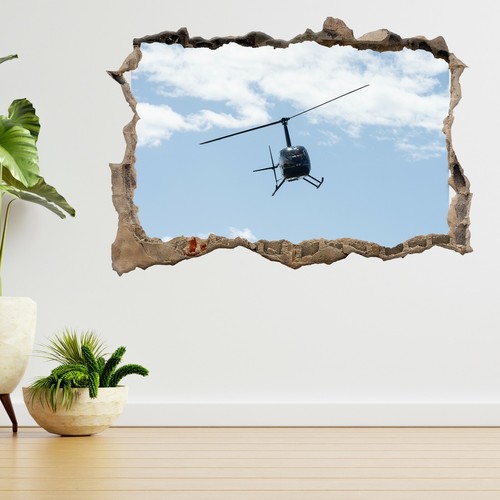 Black helicopter flying with - black,