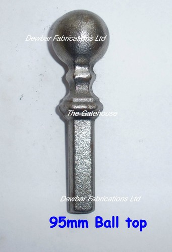 Ball top railheads finials - top, /