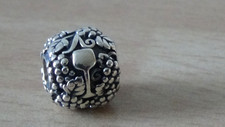 Pandora Vine Wine Bottle Grapes Charm