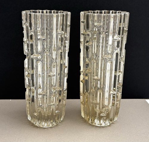Pair vintage mid - century, sklo