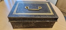 Antique Metal Cash Tin Money